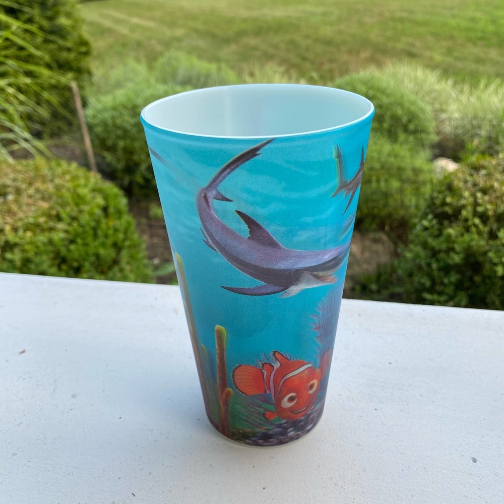 VTG Disney Pixar Finding Nemo Cup Dory Bruce Chum Anchor Marlin Lenticular